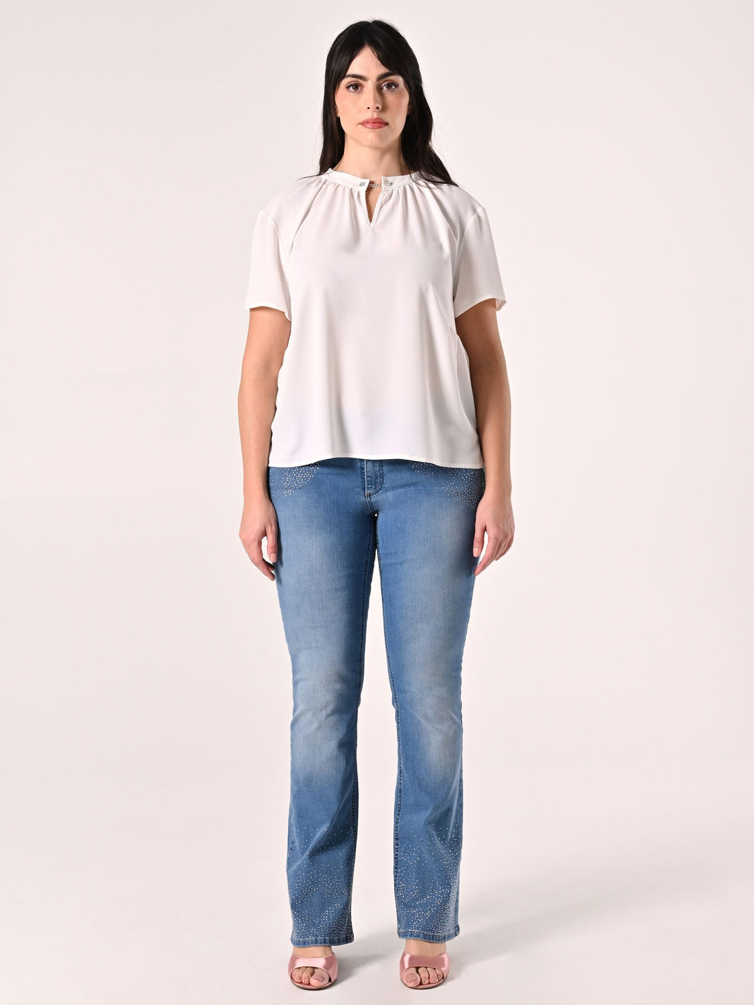 Top Curvy Bianco