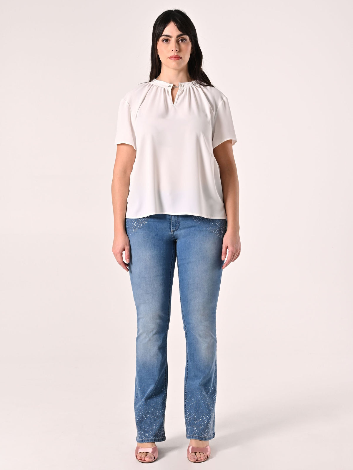 Top Curvy Bianco