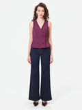 Gilet doppiopetto bordeaux