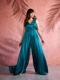 Tuta Curvy Verde con Paillettes