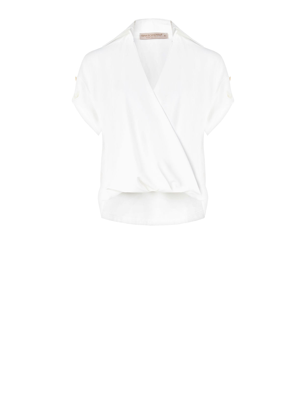Blusa Asimmetrica Bianca