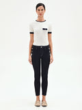 Jeans skinny blu stile marinniére