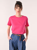 T-Shirt in Cotone Fuxia