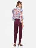 Pantalone a sigaretta bordeaux