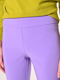 Pantaloni in Tessuto Tecnico Lilla con Fascione in Vita