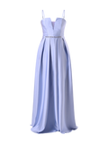 Abito Rinascimento atelier con Gonna a Ruota Azzurro