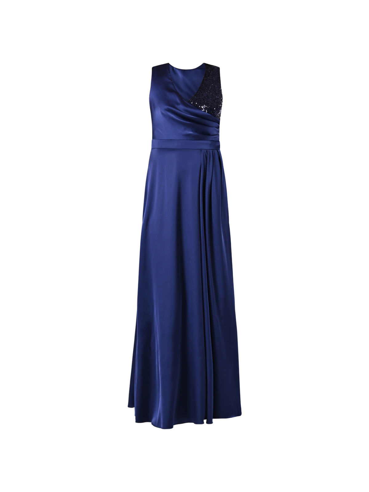 Abito Lungo Blu Paillettes