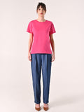T-Shirt in Cotone Fuxia