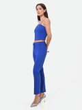 Pantalone a sigaretta blu cina