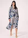 Abito Curvy Righe Azzurre