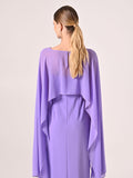 Coprispalle in Georgette Viola Lavanda