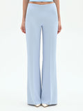 Pantalone palazzo cielo azzurro a vita alta