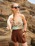 Top stampa Paisley Verde Acqua