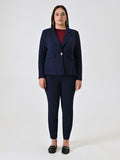 Giacca Curvy Monobottone Blu