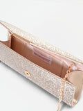 Pochette gioiello oro con micro strass