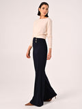 Pantaloni Blu con Bottoni Mariniére