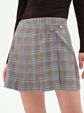 Pantalone azzurro con fantasia check