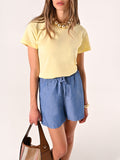 Shorts in Chambray