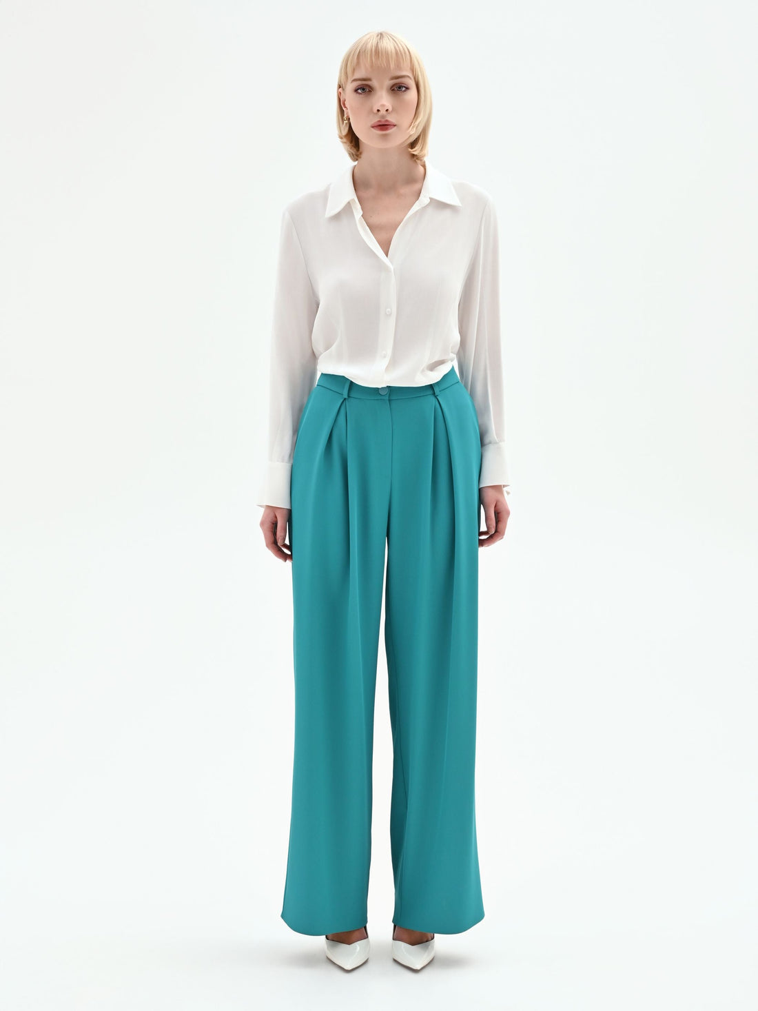 Pantalone Studio sartoriale verde smeraldo