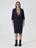 Giacca Corta Curvy Blu