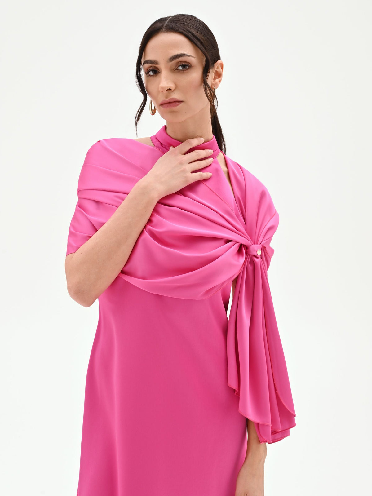 Stola fucsia in raso