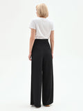 Pantalone a palazzo in cadi nero