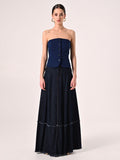 Top Bustier Blu