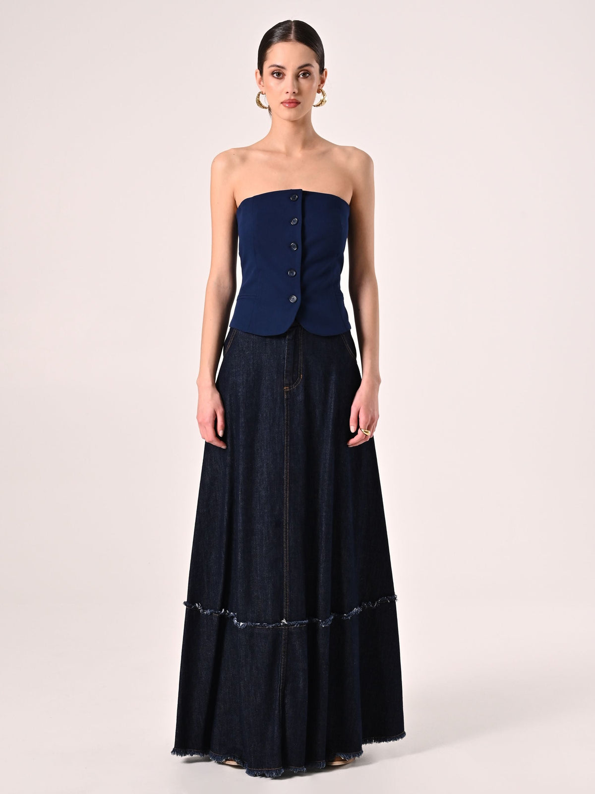Top Bustier Blu
