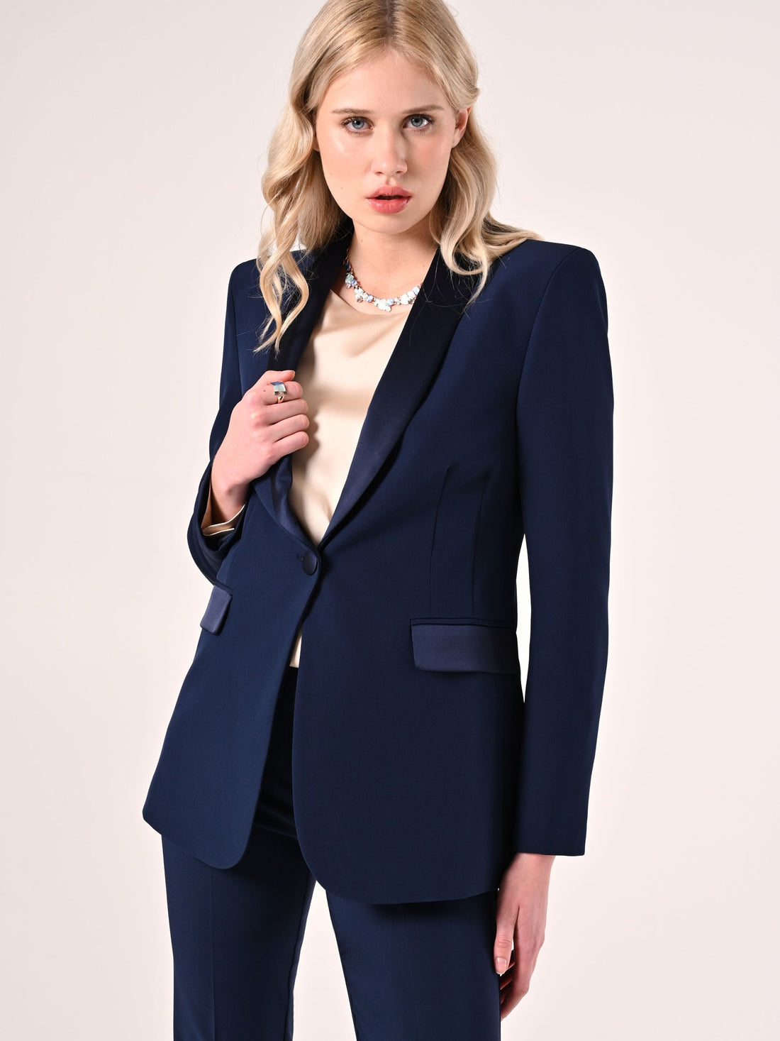 Giacca Revers Tuxedo Blu