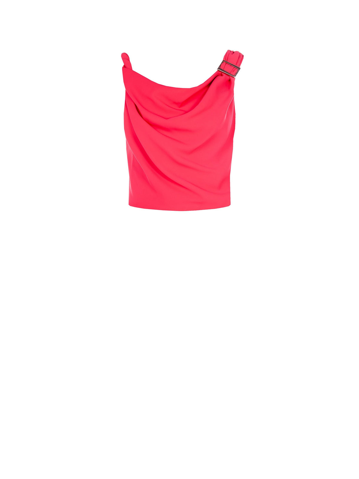 Top Fuxia con spalline Asimmetriche