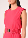 Blusa in Cadi Fuxia con Cintura