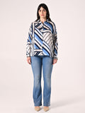 Camicia Curvy Righe Azzurre