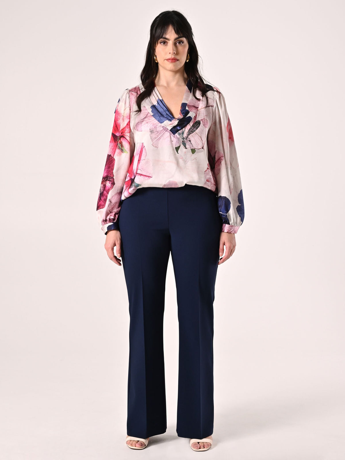 Pantaloni Curvy Blu