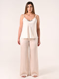 Top Curvy Bianco con Inserto Gioiello