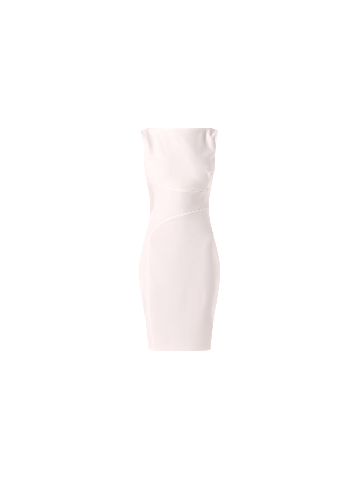 Tubino in scuba mano crepe Bianco