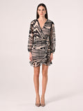 Abito Animalier con Rouche