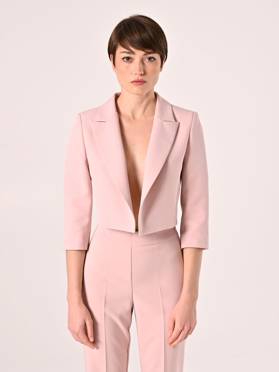 Giacca Corta Rosa Chiaro