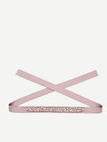 Cintura atelier rosa blush con pietre