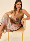 Abito Sottoveste in Paillettes Sfumate