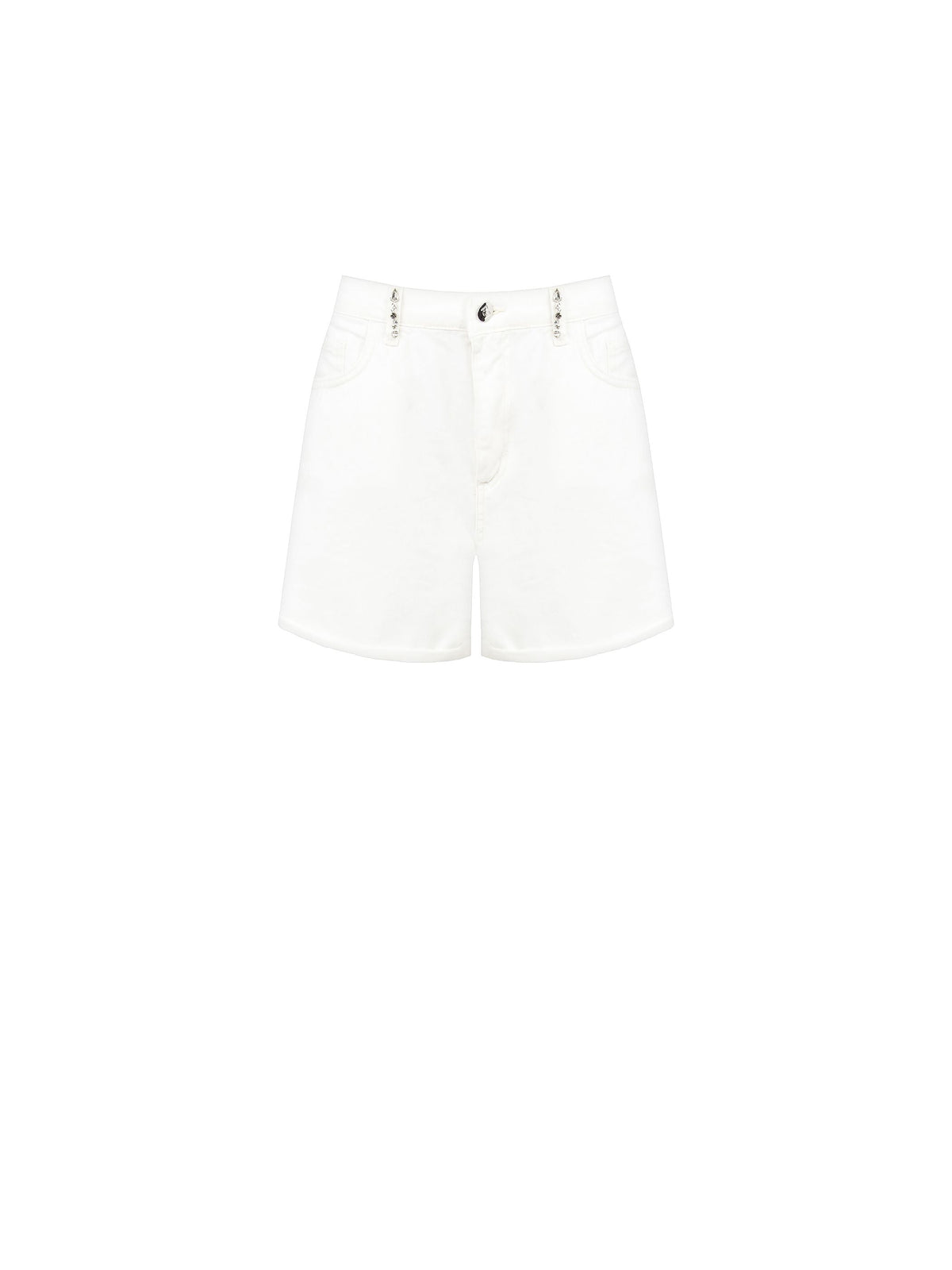 Shorts in Denim Bianco