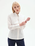 Camicia tre-in-uno bianca in cotone