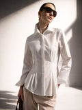 Camicia bianca con baschina