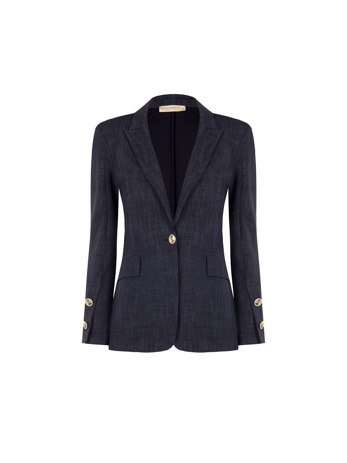 Giacca blazer blu navy in punto milano