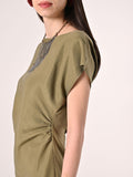 Abito Verde Militare in Viscosa