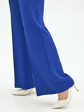 Pantalone Curvy a palazzo blu cina dalla linea fluida in cadi