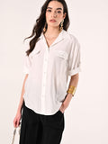Camicia effetto Goffrato in Misto Viscosa