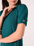 Abito A-Line Verde Reale