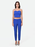 Top bustier crop blu cina