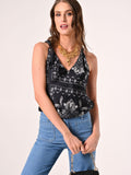 Top in Raso stampa Paisley