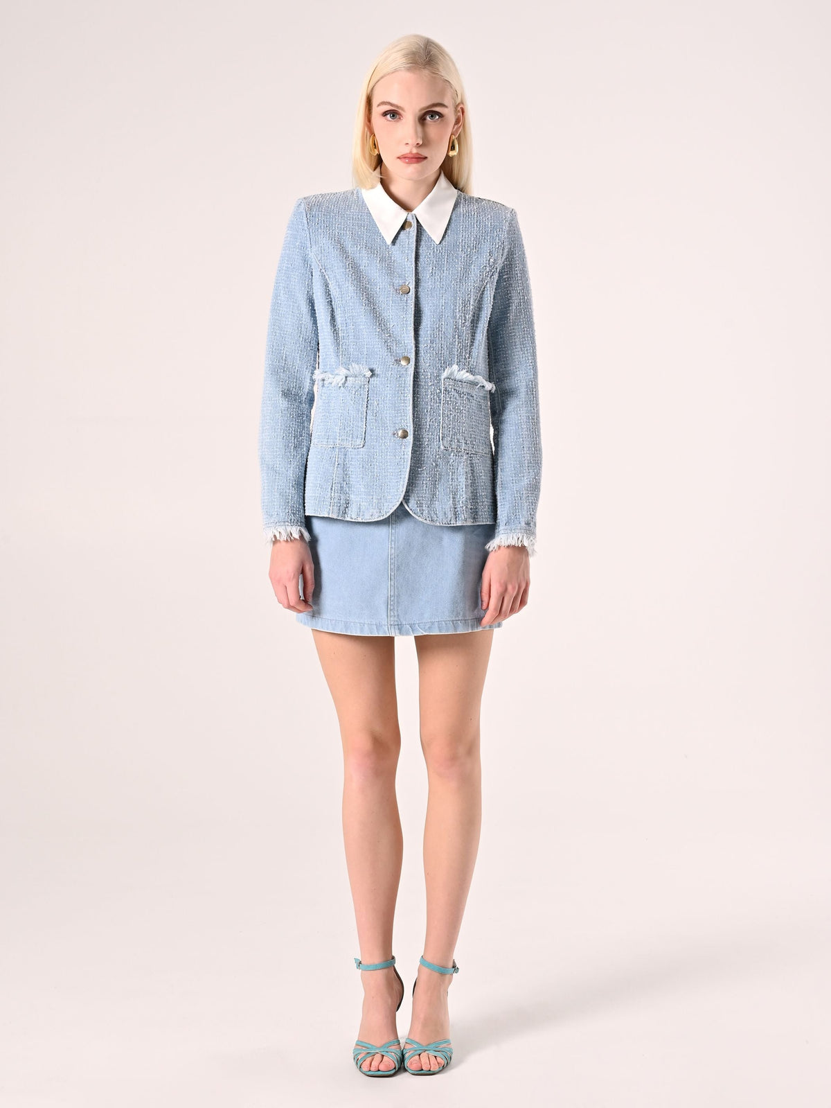 Giacca in Denim Chiaro